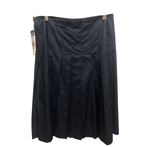 Chaps NWT Navy Nantucket Classics Pleated Skirt - Picture 6 of 6